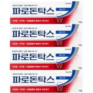 파로돈탁스 쿨링민트 치약 100g x 4개 잇몸질환 불소 코스트코
