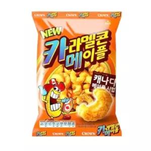 크라운 카라멜콘 메이플 74g x 16개과자 맥주안주 술안주 술안주과자 간식 사