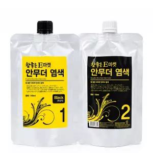 싼데참좋은 E마켓 안무더 염색 150ml+150ml 블랙