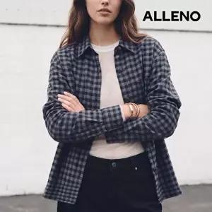 [알렌오][ALLENO] 26FW 체크 셔츠 재킷
