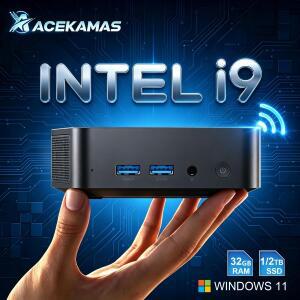2026년형 미니 PC 컴퓨터 인텔 호환 코어 i9 10980HK 윈도우 11 32GB 램 1TB/2TB SSD WIFI 6 BT5.2 4K HD
