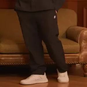빈트릴 남성 기모 링클프리 셔캣 셋업 팬츠 블랙)