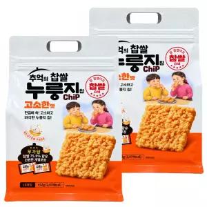 송학 추억의 찹쌀 누룽지 칩 고소한맛 432g x 2개