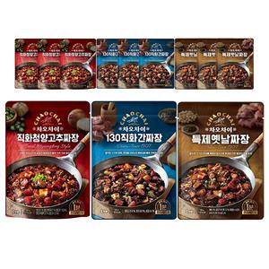 차오차이 130 직화간짜장 180g, 4개 + 직화청양고추짜장 180g,4개 + 특제짜장 180g,4개