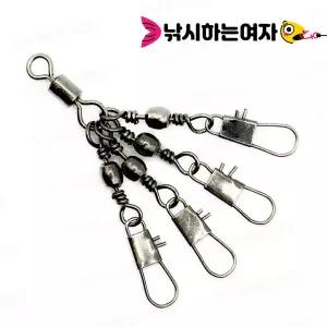 문어 직결채비 4도래 스냅도래 타코 인터락 문어채비 에기 쭈꾸미 갑오징어