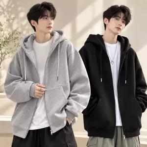 데일리 후드집업 기모 오버핏 남녀공용 겨울 루즈핏 후드자켓