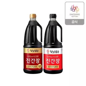 청정원 햇살담은 진간장 1.7L 2종(진간장/진간장골드) 2개 골라담기