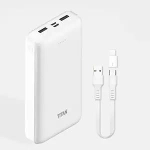 대용량 보조배터리 20000mAh C타입 케이블 8핀젠더 스마트폰 태블릿 휴대용 충전기