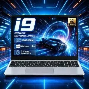 15.6인치 지문인식 잠금해제 노트북 윈도우 11 학습용 컴퓨터 16GB 램 1TB/2TB SSD 사무용 PC 인텔 코어 i9