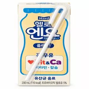 헬로엔요 플레인 200ml 24팩, 1개