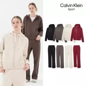 [CK스포츠] 여성 26FW 소프트 플리스 기모 후드 셋업 2종