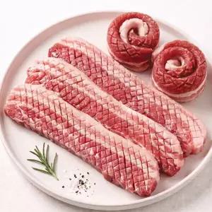 따봉프레시 보리먹인 숙성 벌집 두툼 쫀득 듀록삼겹살 HACCP 1개 4kg