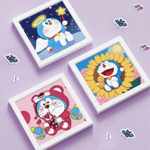 Keeppley & 도라에몽 크리스탈 다이아몬드 장식 그림 5D DIY 자수 키트 블루 로봇 고양이 어린이 생일 선물