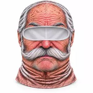 3D 리얼 시니어 얼굴 프린트 바라클라바 스키 스노보드 파티 마스크