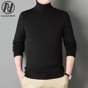 남성 심플 부드러운 목폴라 니트 Z51