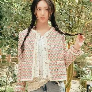 [롯데백화점]써스데이 아일랜드 레이스 디테일 트위드 자켓 T262MJK138W