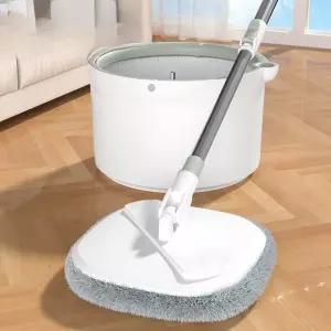 수동 물걸레 청소기 밀대걸레 먼지 건조 걸레통 편한 바닥청소 대걸레 가벼운 회전