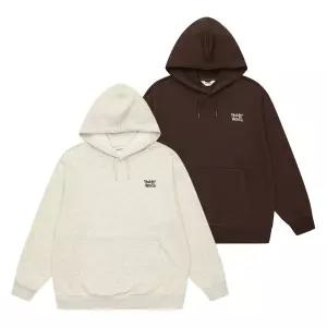 SN 노기모 스트릿 레터링 후드티 25D0437-BR/OT