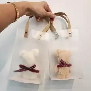 답례품 곰 손수건 베어 핸드타월 선물포장백 포함