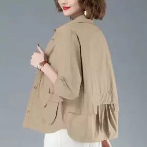 얇은 여성 트렌디 캐주얼 가디건 셔츠형 점퍼