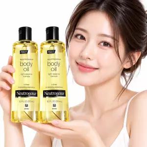 뉴트로지나 마사지오일 끈적임없는 바디오일 플로럴, 250ml, 2개