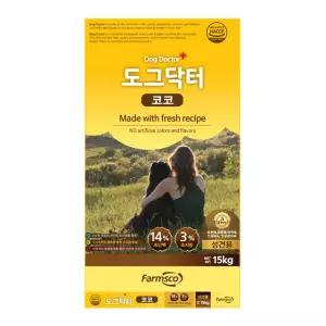 팜스코 코코 15kg 1개 애완견 진돗개 대형견 진도 개사료 hgb