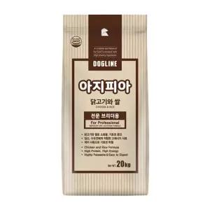 아지피아 20kg 1개 애견 강아지사료 진돗개 대형견 개사료 hgb