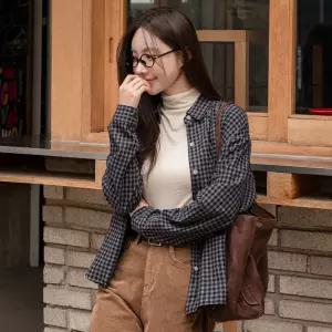 [캔마트] [벨유] 시그니처 웜 피치 체크 셔츠