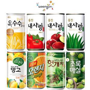 웅진 캔음료 30캔 옥수수수염차 오렌지 매실 사과 망고 알로에 토마토 헛개차