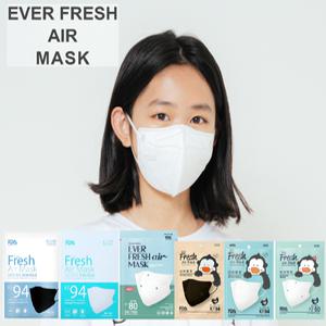 KF94 KF80 더숨마스크(에버프레쉬)소형/대형/블랙/ 50매(선택) 새부리형  숨쉬기편한 귀통증없는 어린이마