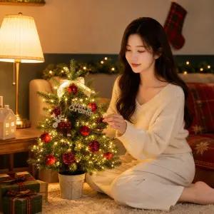 크리스마스 미니트리 탁상용 40~90cm 풀세트 트리