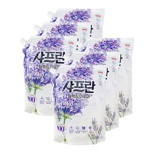 엘지 샤프란 섬유유연제 릴렉싱 아로마 1.6L 6개