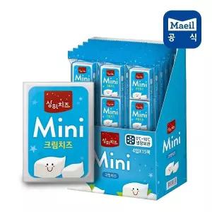 상하 치즈 미니 크림치즈(12g )4개입 15봉(총60개입)