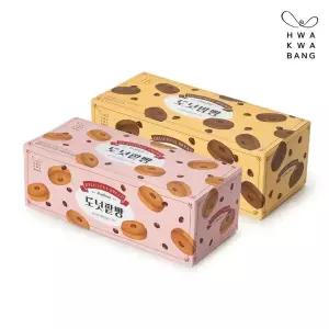 [화과방] 도넛팥빵 도넛밤빵 (60gx10개입) 2박스 / 만쥬 어르신간식 디저트 선물 요양원 어린이집 탕비실