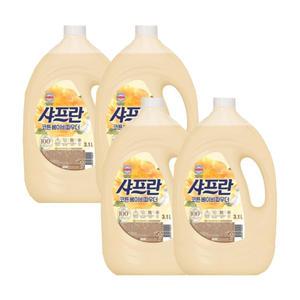 샤프란 섬유유연제 코튼 베이비파우더 3.1L x 4