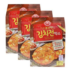 오뚜기 물만 섞어 부치는 초간편 김치전 믹스 320g 3개