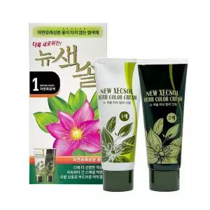 색솔 웰빙 칼라 크림 - 옻타지않는 천연염색제 새치염색약