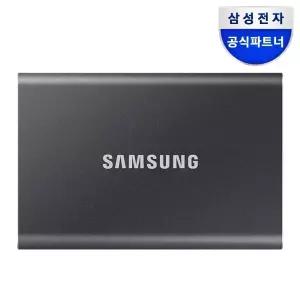 삼성 외장 SSD T7 4TB 외장하드 4테라 USB3.2 Gen.2 Type-C MU-PC4T0 공식인증 (정품) + 파우치