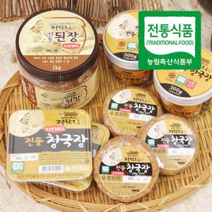 11/2 발송 [국산콩] 전통식품인증 정학님 전통 수제 청국장 160g*5개/1kg