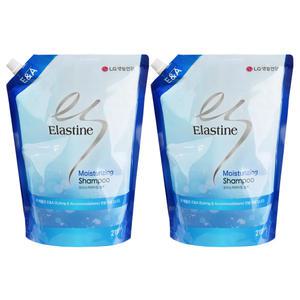 엘라스틴 모이스처라이징 대용량 샴푸 2100ml x 2개 대용량샴푸 리필용 파우치형