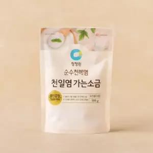 [청정원] 순수천혜염 천일염 가는소금 500g