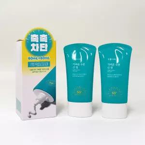 식물나라 가벼운 수분 선 젤 60ml+60ml (튜브형)
