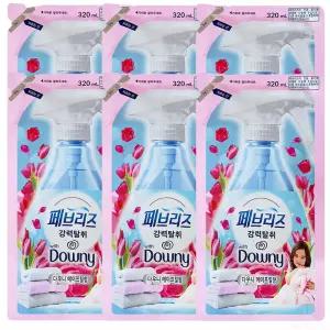 페브리즈 섬유탈취제 다우니에이프릴향 리필 320ml 6개