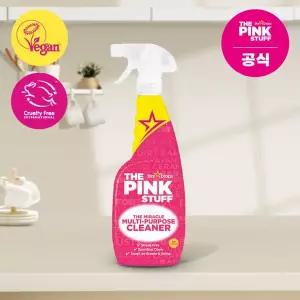 [핑크스터프] 미라클 멀티클리너 스프레이 750ml 주방 욕실 다용도 찌든때 제거 다목적세정제
