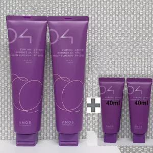 아모스 컬링에센스 2x(이엑스) 피치블라썸 150ml x2개(300ml) + 휴대용 컬링에센스 40mlx2개
