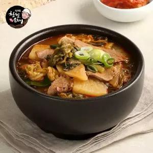 [신의주찹쌀순대]얼큰한 해장 신의주 우거지 소고기 국밥 600g x 3봉