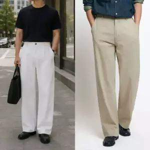 남자 남성 뒷밴딩 빅사이즈 28~38 린넨 면 와이드핏 라이트코튼 와이드팬츠