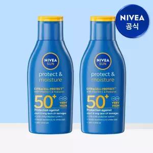 니베아 선 프로텍트 앤 모이스춰 선 로션 100ml 2개