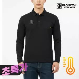 [블랙야크] 기모 긴팔 카라 티셔츠