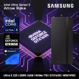 삼성데스크탑 코어 울트라5 GTX1650 컴퓨터 DM500THZ-Z5ADT-GTX1650 11PRO Ultra5-225 16GB SSD1TB 고사양